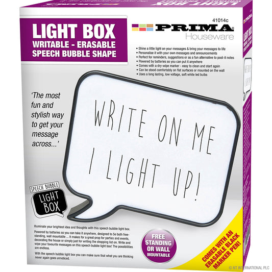 Boîte lumineuse LED bulle de dialogue