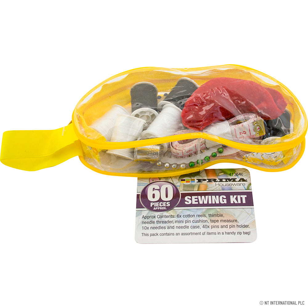 Trousse de couture 60 pièces dans un étui en PVC Kit de couture complet
