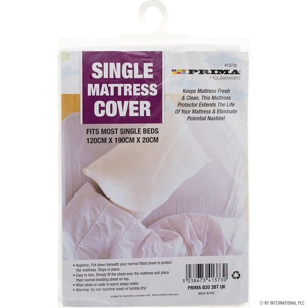 Waterproof Single Mattress Cover 120x190x20cm