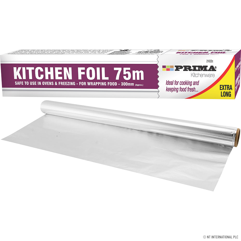 Feuille d'aluminium de cuisine 75m x 300mm Haute qualité pour la cuisson et la conservation des aliments