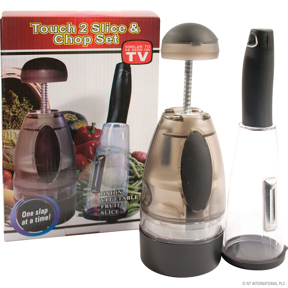 Ensemble à trancher et hacher Kitchen Touch 2 pièces