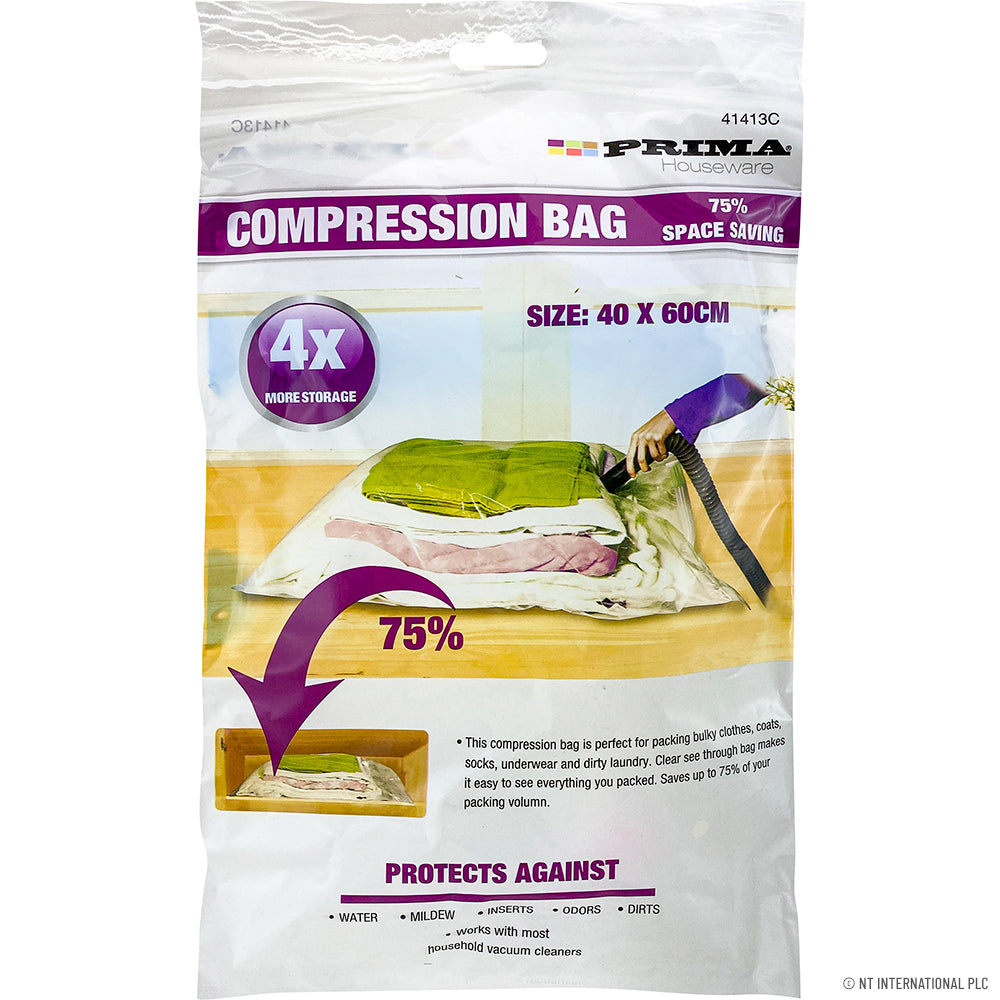 Sac de compression sous vide 40x60cm peu encombrant : Organisez en toute simplicité