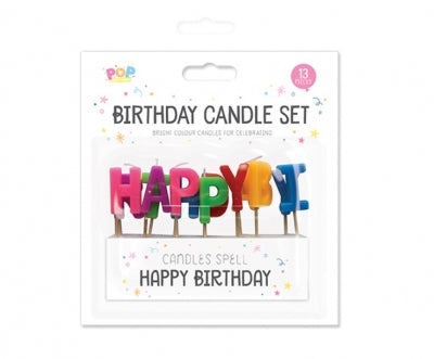 CANDLES HAPPY BIRTHDAY SET