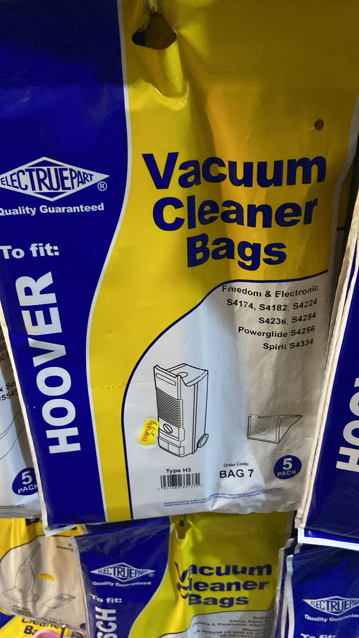 Vesuum cleaner Bags hoover