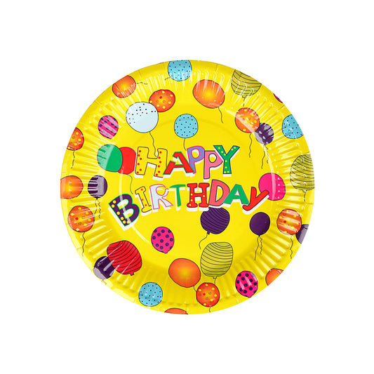 Happy Birthday Paper Plates 6pk