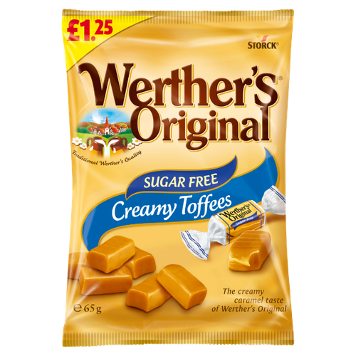 Werther's Original Sugar Free Creamy Toffees Pm £1.25 65g