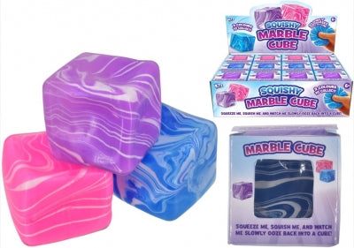 Marble-Effect Squidgy Ice Cube Squishy Toy