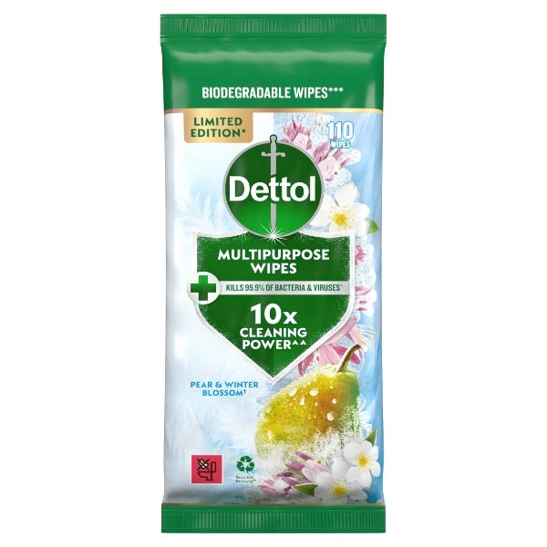 Dettol Winter Limted Edition Multipurpose Cleaning Wipes 110S