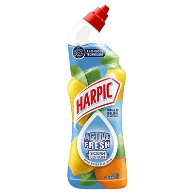 HARPIC LIQUID ACTIVE FRESH MARINE SPLASH 750ML
