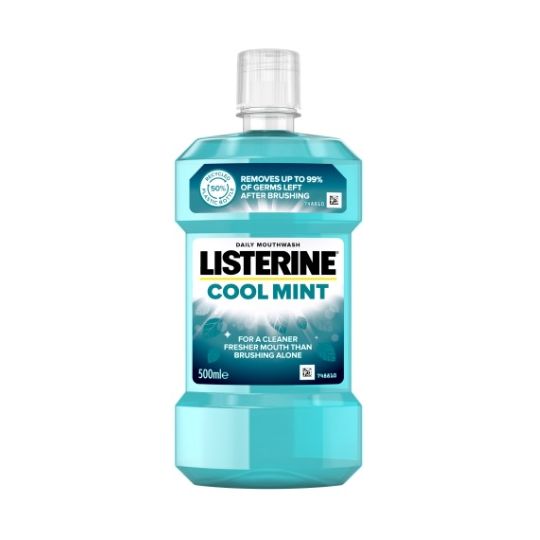 Listerine Antibacterial Mouthwash Coolmint 500ml