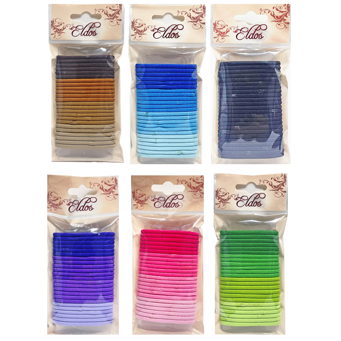Hair Accessories Ponytail Asst 6 Cols