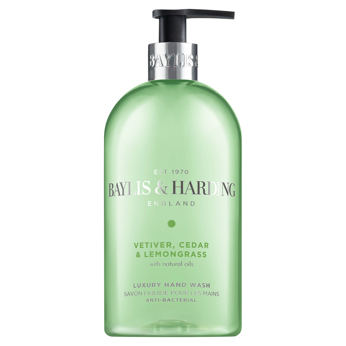 Baylis & Harding Signature Vetiver, Cedar & Lemongrass Anti-Bacterial Hand Wash 500ml
500ml