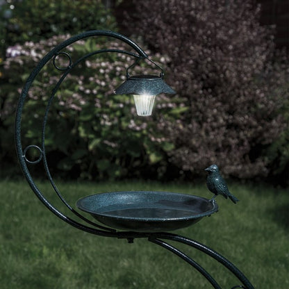 Solar Bird Bath With Planter