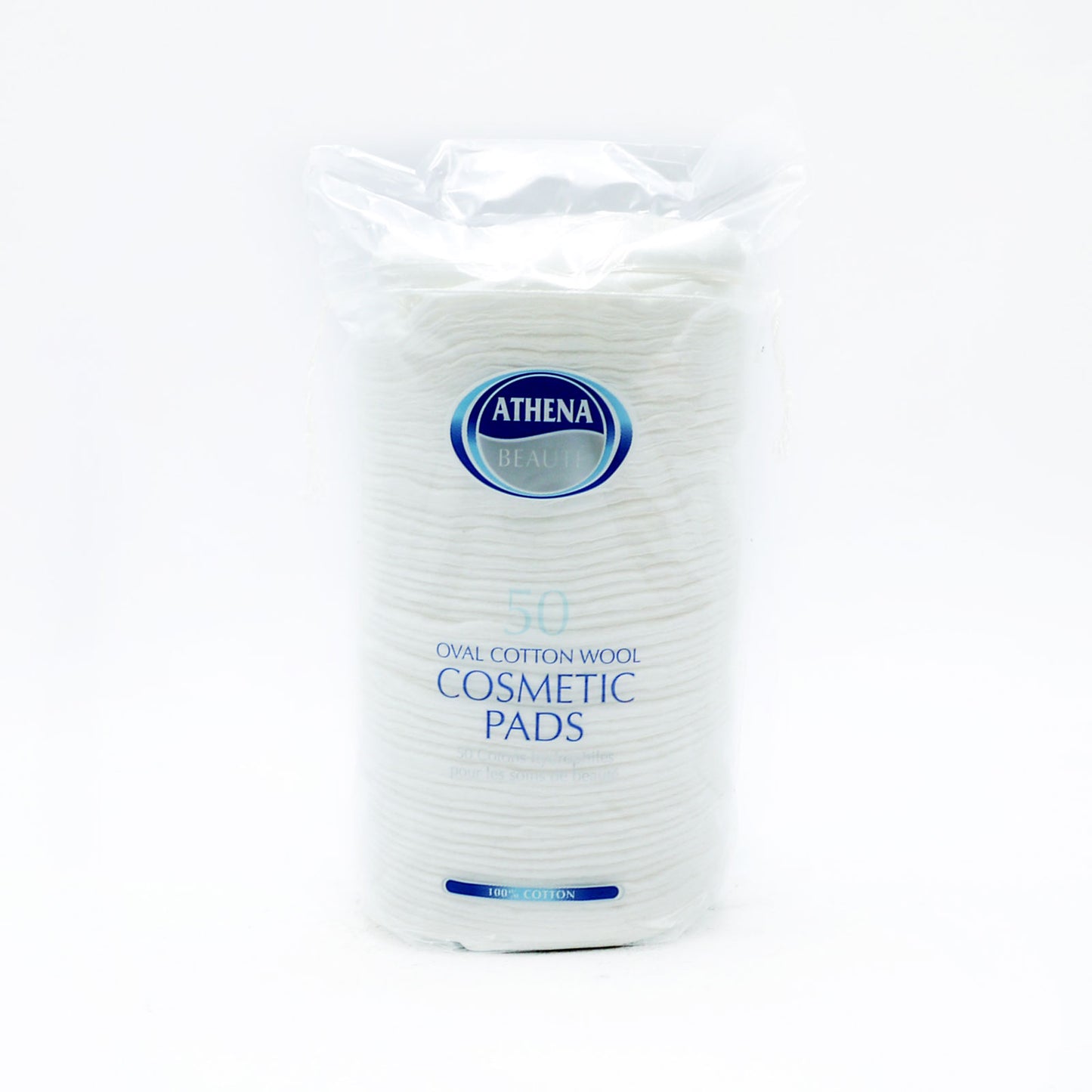 ATHENA 50 OVAL COTTON WOOL COSMETIC PADS
