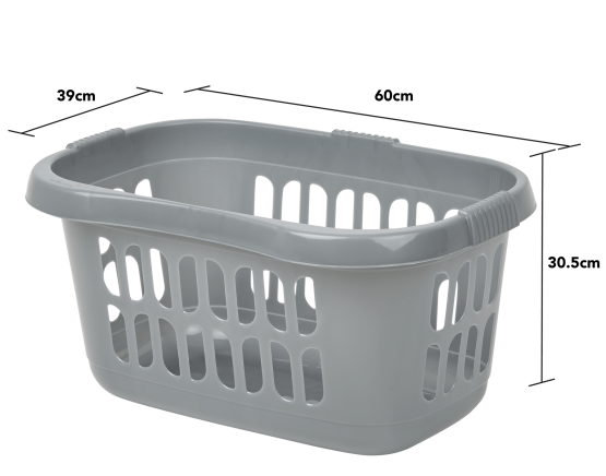 Casa Hipster Laundry Basket Silver