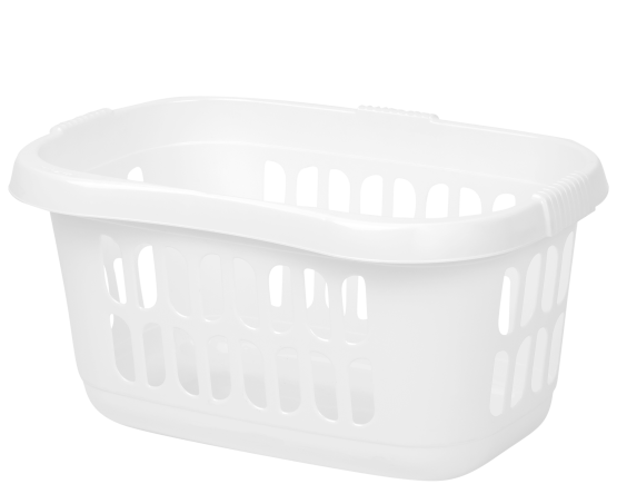 Panier à linge Casa Hipster blanc glacé