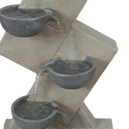 Polyresin Four Bowls Fountain