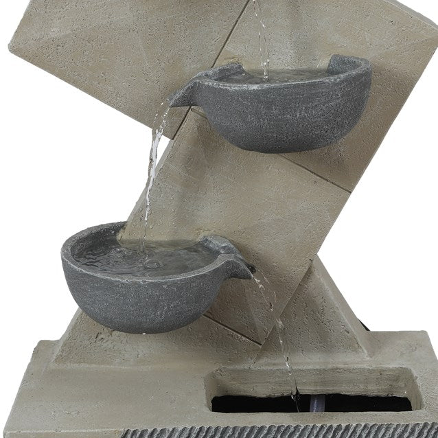 Polyresin Four Bowls Fountain