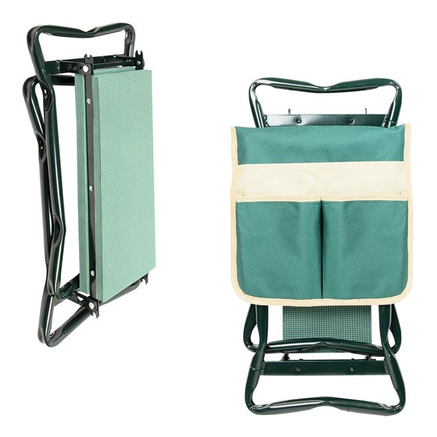 Folding Portable Garden Kneeler With Tool Bag