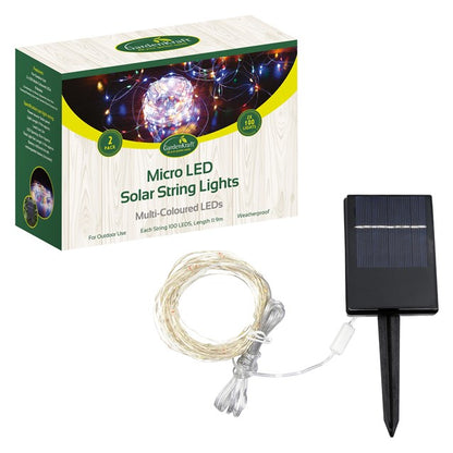 2PK-100 LED Micro Solar String Light - Multicolour