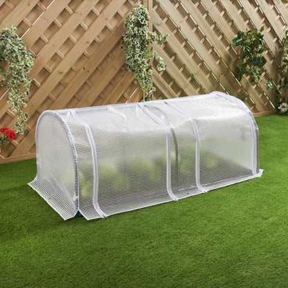 2 Section Grow Tunnel Greenhouse