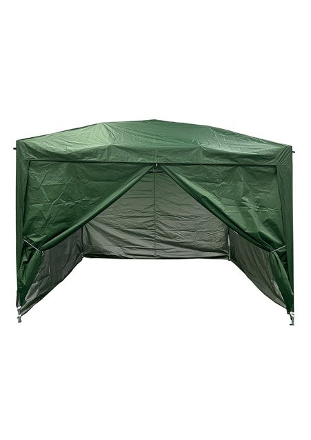 3x3m Aluminium Pop-Up Gazebo-Dark Green