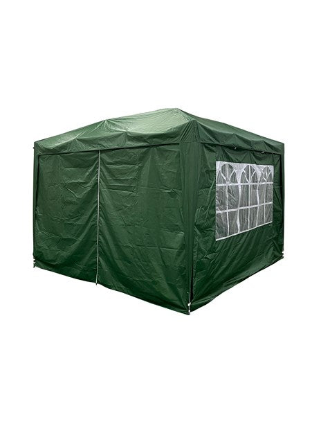 3x3m Aluminium Pop-Up Gazebo-Dark Green