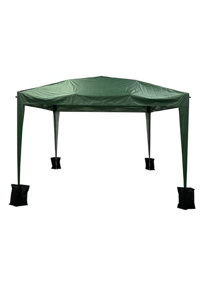 3x3m Aluminium Pop-Up Gazebo-Dark Green