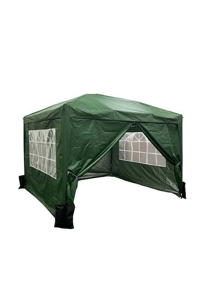 3x3m Aluminium Pop-Up Gazebo-Dark Green
