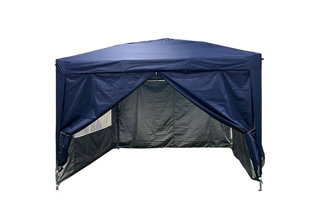 3x3m Aluminium Pop-Up Gazebo- Navy Blue