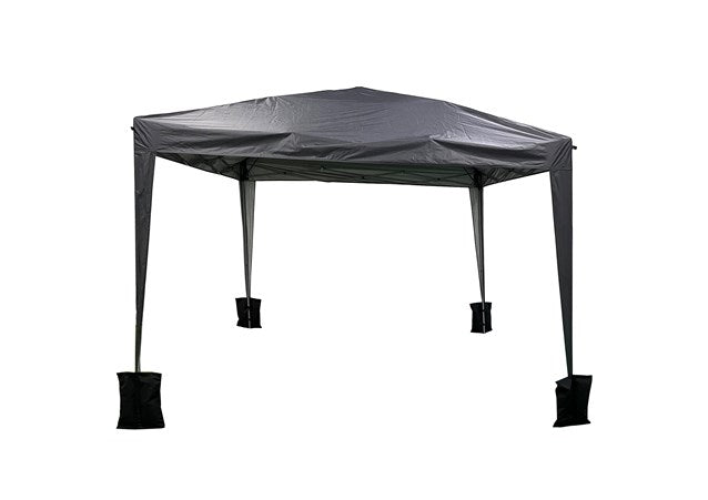 3x3m Aluminium Pop-Up Gazebo - Charcoal Grey