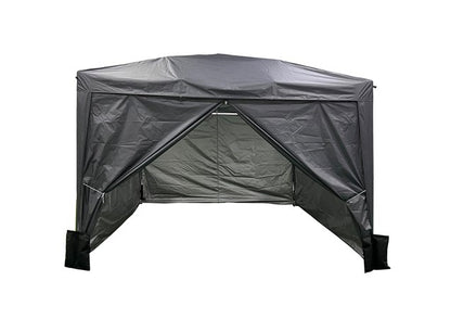 3x3m Aluminium Pop-Up Gazebo - Charcoal Grey