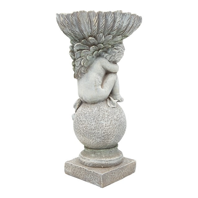 Angel & Shell Bird Bath Garden Ornaments