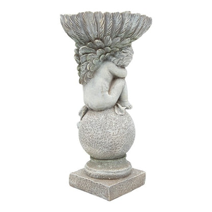 Angel & Shell Bird Bath Garden Ornaments