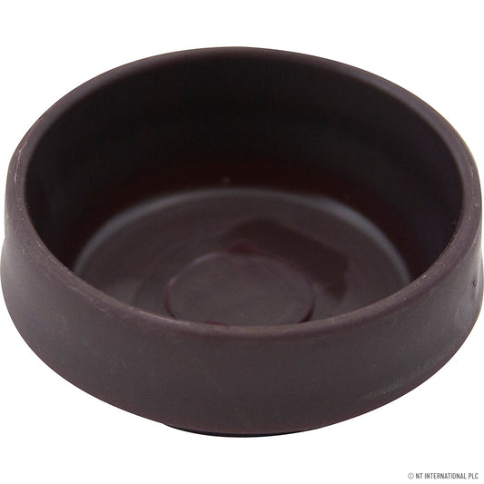 Set of 100 Small Brown Castor Cups - Furniture Floor Protectors, Premium Quality Cup Casters