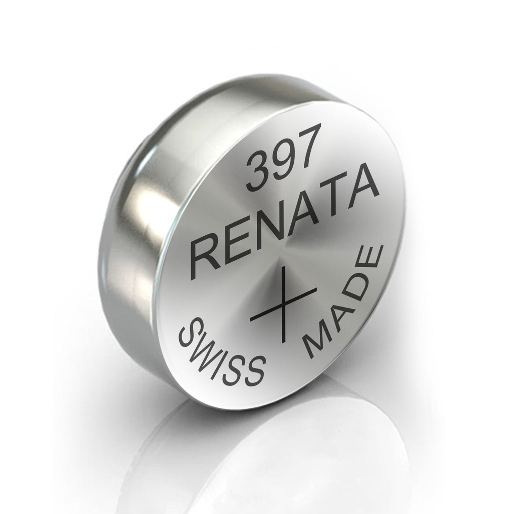 Pile de montre Renata 397, fabriquée en Suisse, oxyde d'argent 1,55 V SR726SW