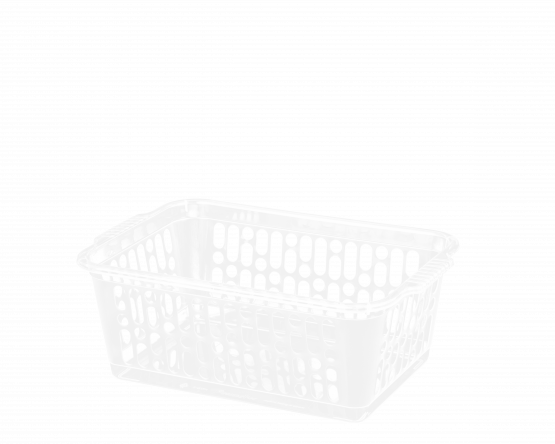 Single Medium Handy Basket Clear