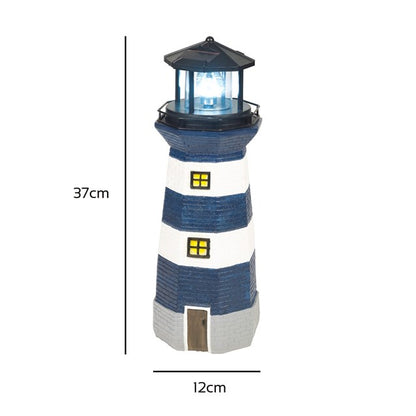 Solar Revolving LED Lighthouse - 40cm