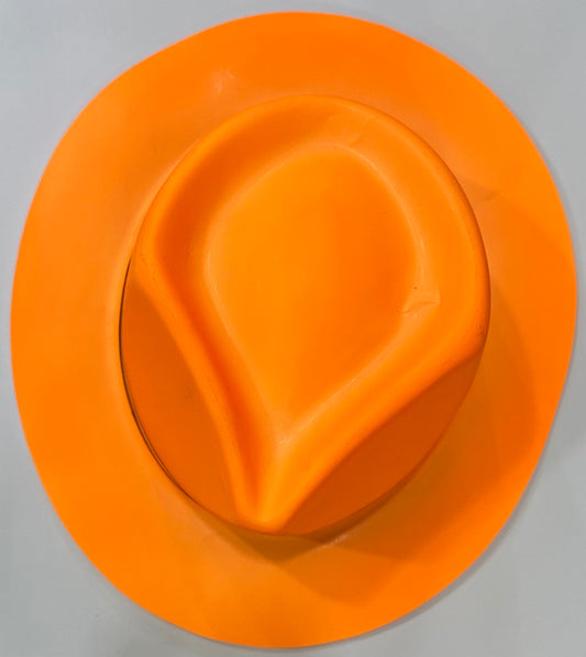 Plastic Neon Gangster Hat With Black Band