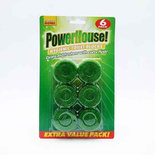 POWER HOUSE TOILET BLOCK GREEN 6pk