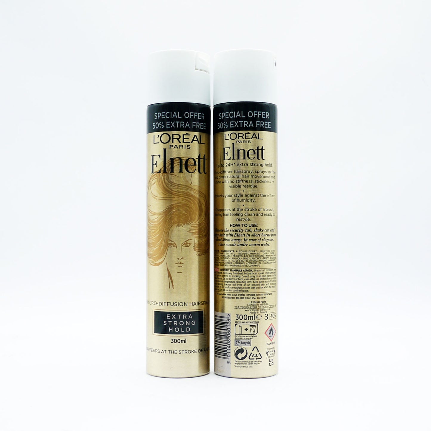 ELNETT HAIRSPRAY EXTRA STRONG HOLD 300ml