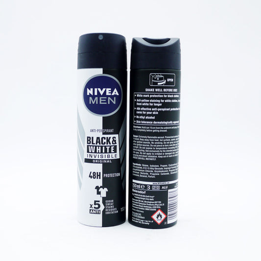 NIVEA MEN A/P INVISIBLE BLACK & WHITE 150ml