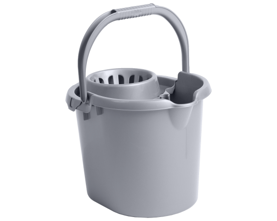 Seau d'essorage Casa 16L argent