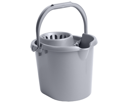 Seau d'essorage Casa 16L argent