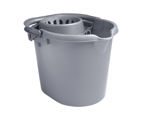 Seau d'essorage Casa 16L argent