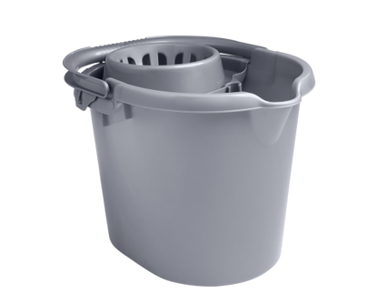 Seau d'essorage Casa 16L argent