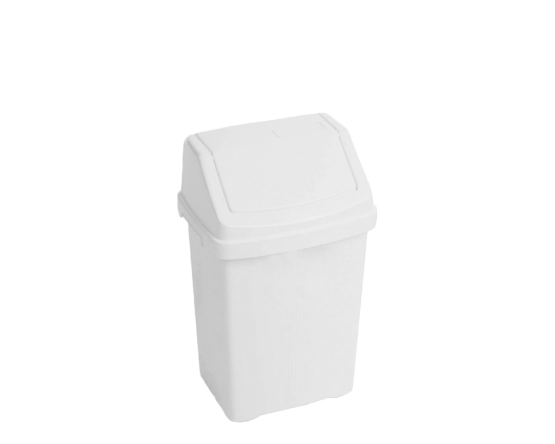 Casa 8L Swing Bin Ice White