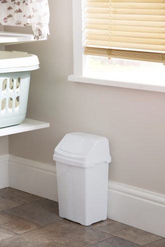 Casa 8L Swing Bin Ice White