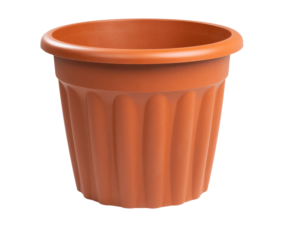 Vista 50cm Round Planter Terracotta