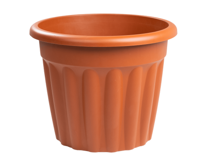 Vista 50cm Round Planter Terracotta